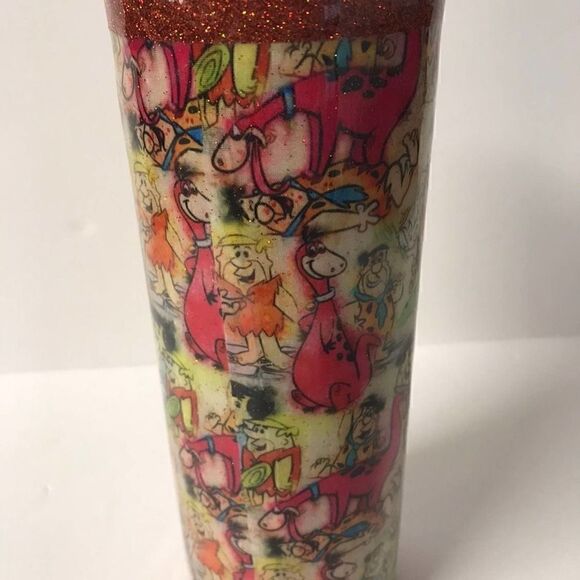 Hanna Barbera The Flintstones 20 oz stainless steel tumbler - Picture 2 of 5